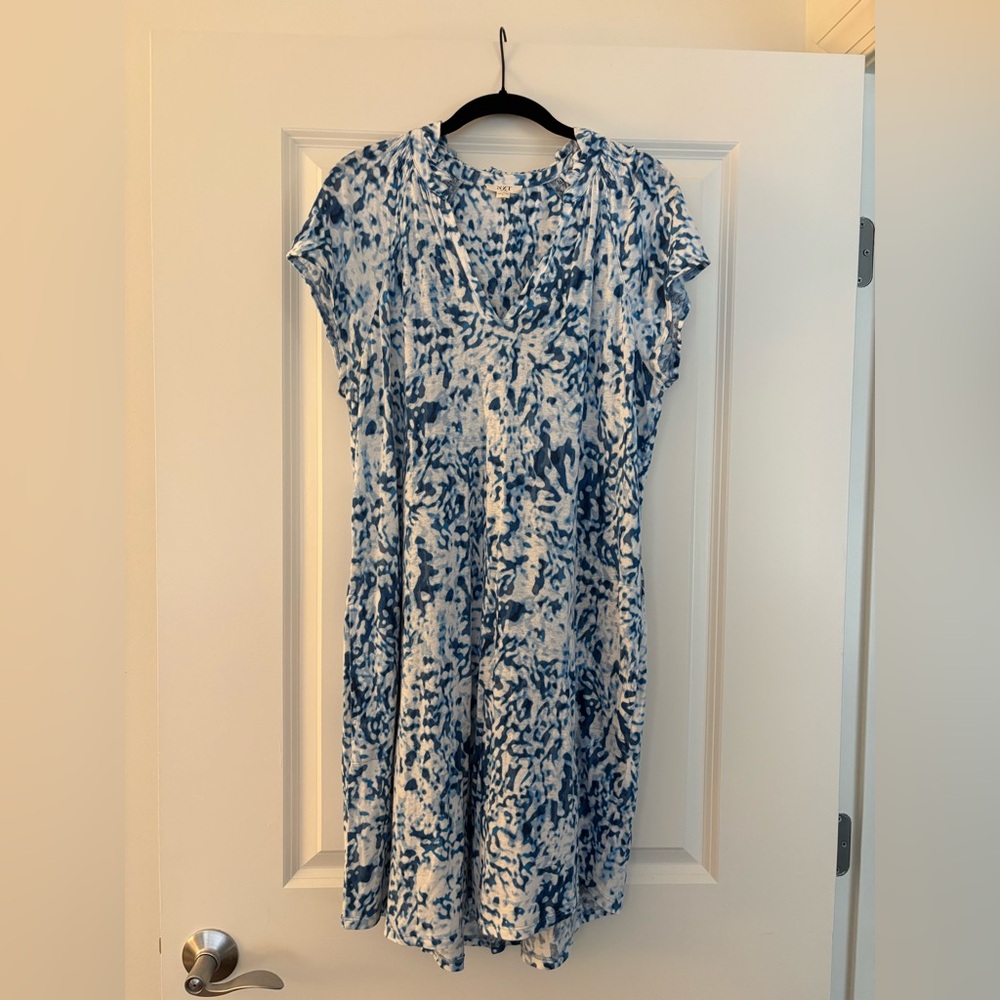 EUC NIC+ZOE Daydream Print Split Dolman Sleeve Sundress